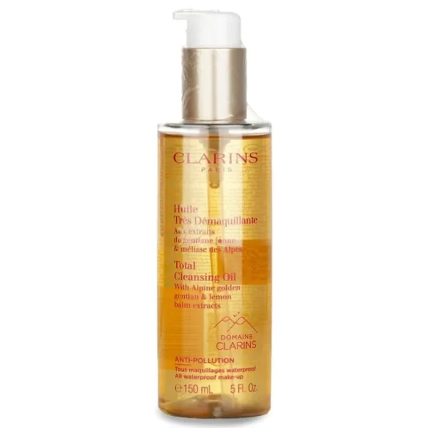 Total Cleansing Oil with Alpine Golden Gentian & Lemon Balm Extracts (All Waterproof Make-up)