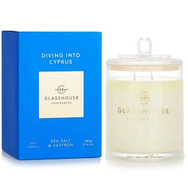Triple Scented Soy Candle - Diving Into Cyprus (Sea Salt & Saffron)