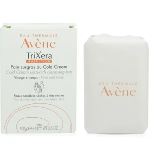 TriXera Nutrition Cold Cream Ultra-Rich Face & Body Cleansing Bar - For Dry to Very Dry Sensitive Skin