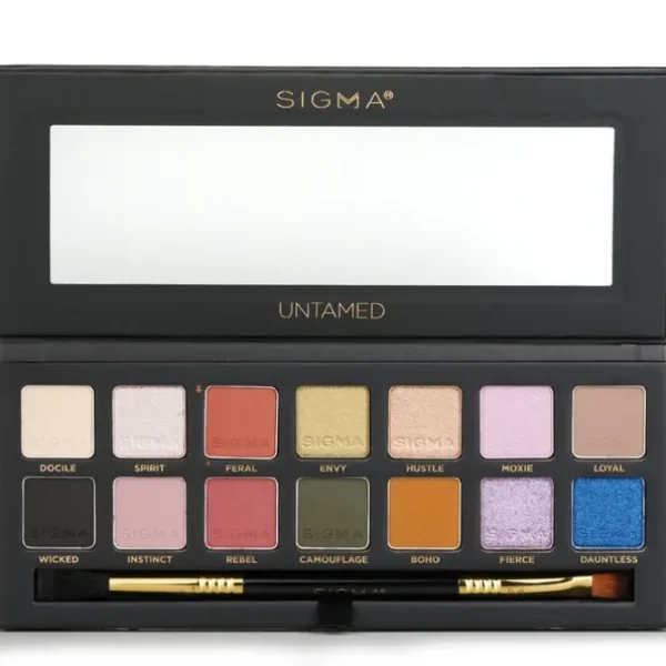 Untamed Eyeshadow Palette With Dual Ended Brush (14x Eyeshadow + 1x Dual Ended Brush)