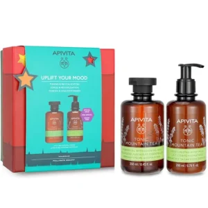 Uplift Your Mood Toning & Revitalization Set: Tonic Mountain Tea Shower Gel 250ml+ Tonic Mountain Tea Body Milk