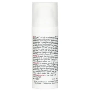 UV Daily Moisturizing Facial Sunscreen SPF 40 - For Normal, Combination & Post-Procedure Skin - Tinted