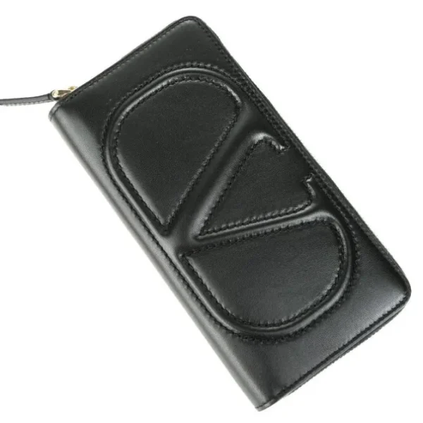 Valentino Zip around contintent wallet - Black