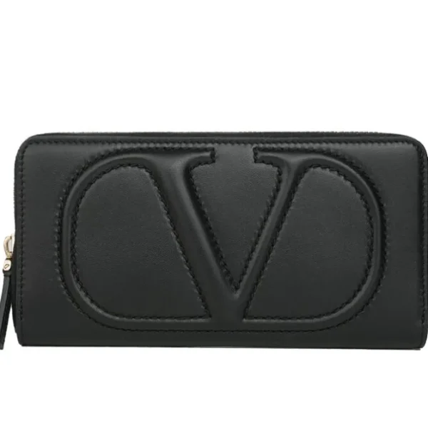 Valentino Zip around contintent wallet - Black