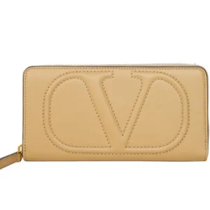 Valentino Zip around contintent wallet - Beige