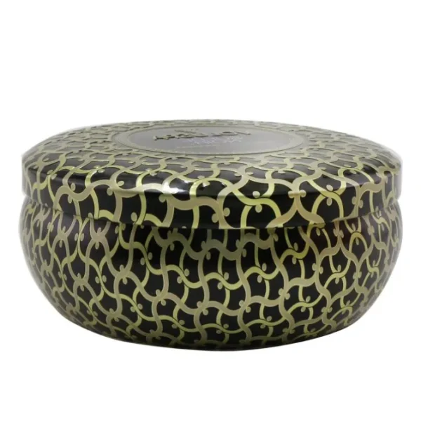 3 Wick Decorative Tin Candle - Suede Noir