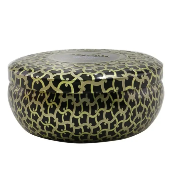 3 Wick Decorative Tin Candle - Suede Noir
