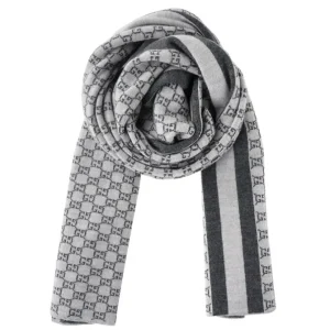 Wool Web Stripe GG Guccissima Scarf 438253